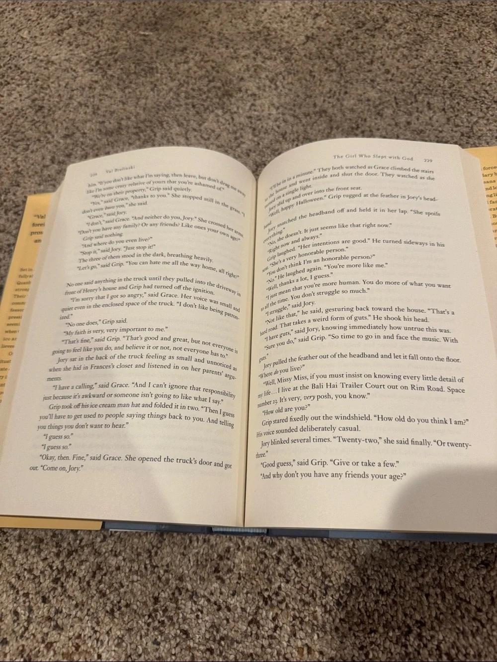 The Girl Who Slept with God - Illustrated Blue Cover Hardcover